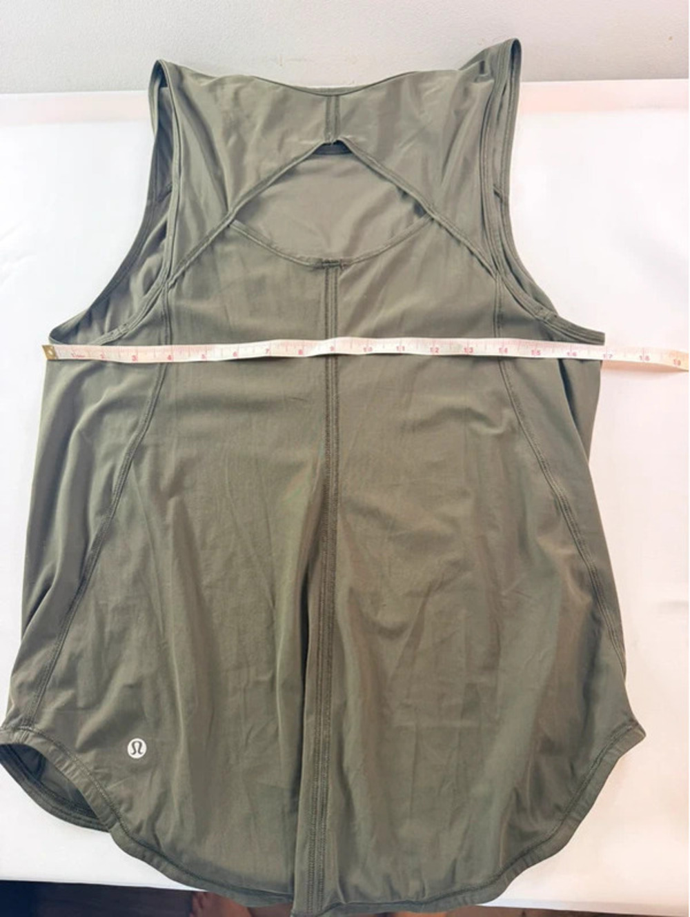 lululemon athletica Women's L Green Racerback Tank Scoop Neck Stretch Gym
